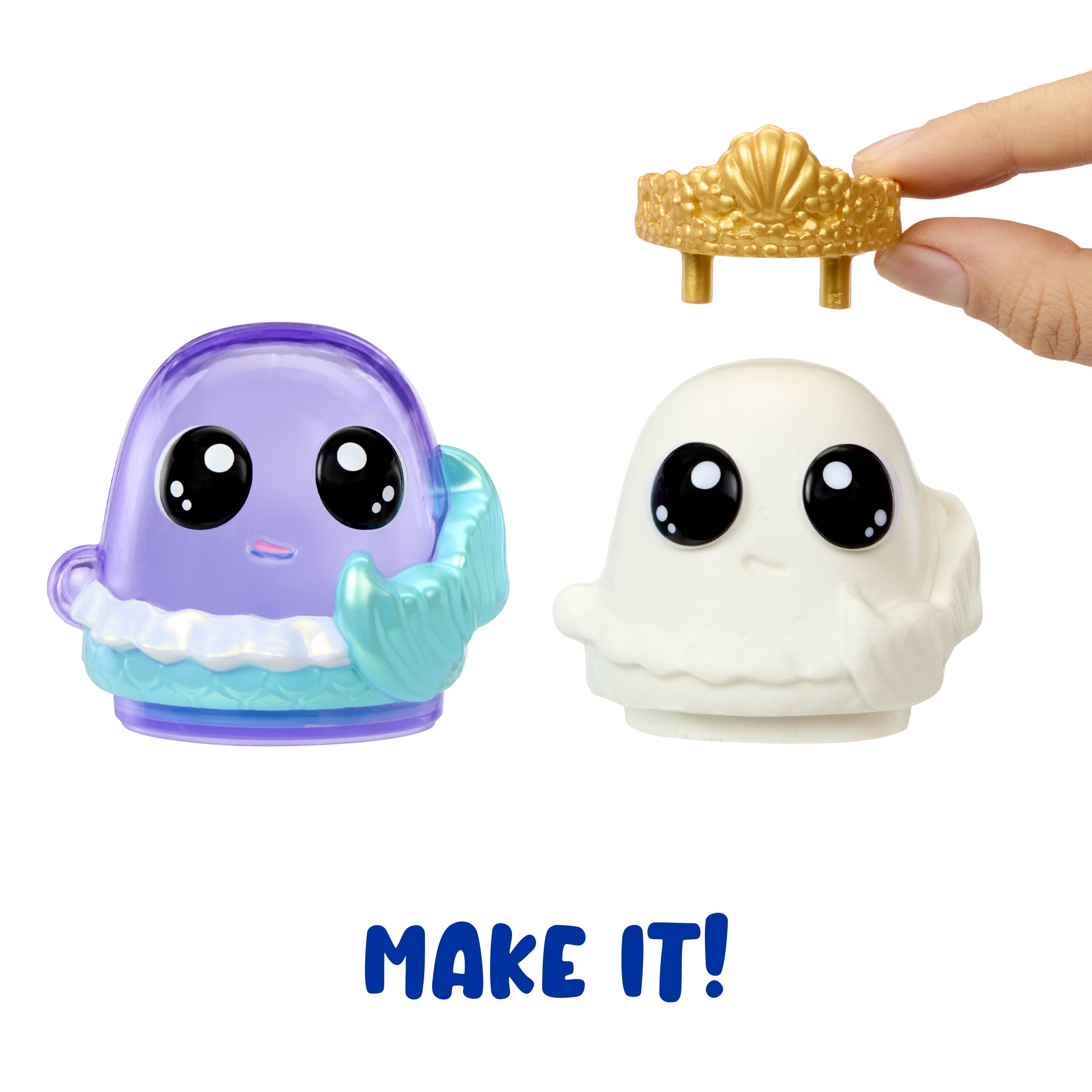 DohKins Fantasy Pack Characters, Mermaid, Unicorn, Fairy - Scented Dough that Never Dries, Ages 3+