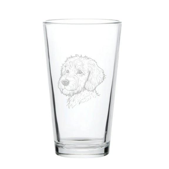 16oz Beer Mug - Golden Doodle