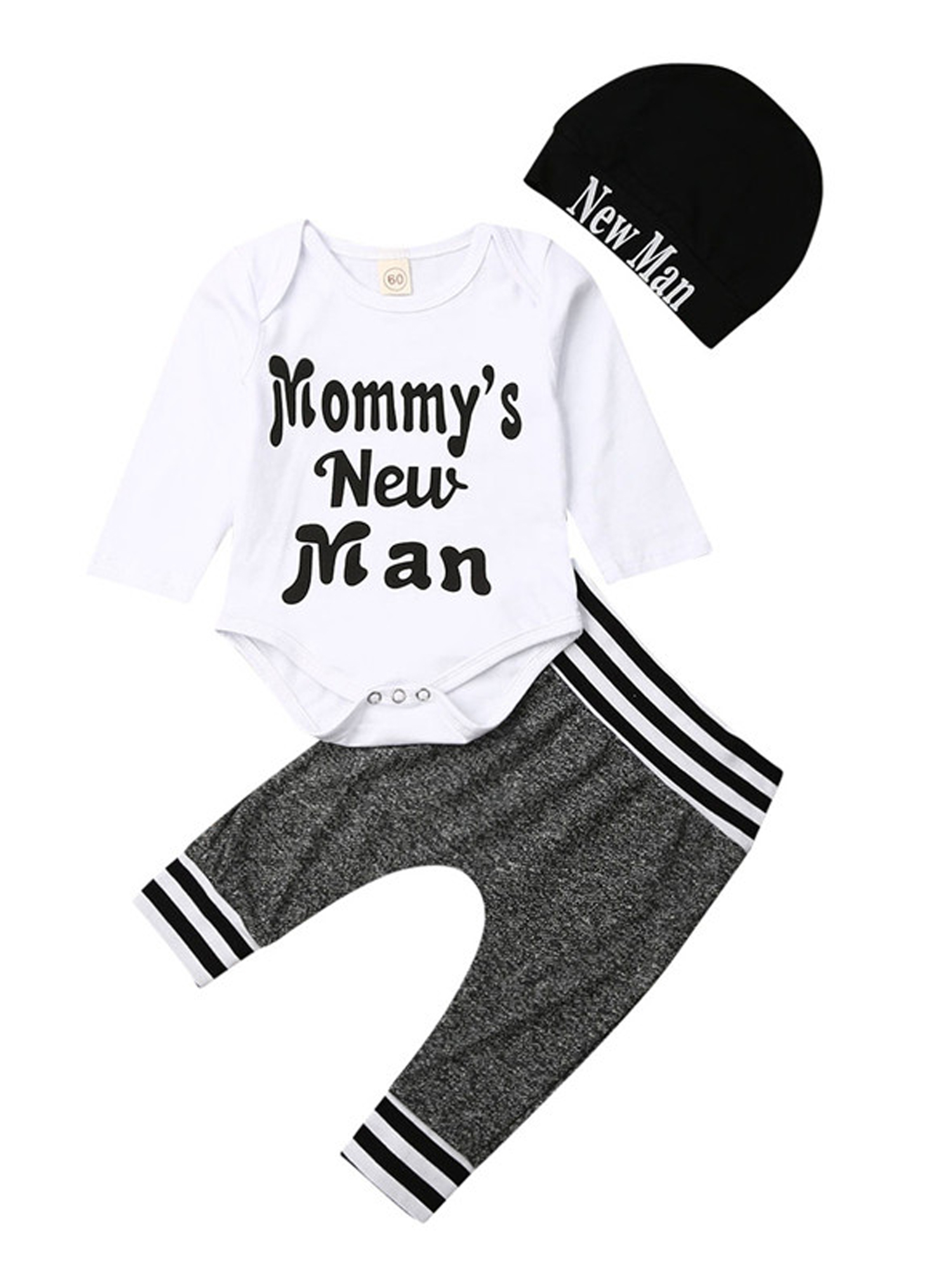mommy's new man baby outfit