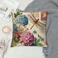thumbnail image 2 of COMIO  Nice Gift Plant Flora Flower Hydrangea Succulent Dragonfly Butterfly Decorative Square Throw Pillow Cover Cushion Case for Farmhouse Sofa, 2 of 5