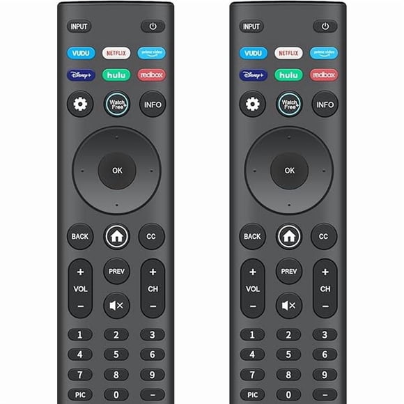xixishop Télécommande de Remplacement 2 Pack pour Téléviseurs Intelligents VIZIO XRT140 Télécommande Universelle XRT136 pour Téléviseurs VIZIO Smartcast D/E/M/P/PX/V/OLED-Series