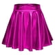 thumbnail image 1 of Falda metálica para mujer falda patinadora plisada acampanada transpirable con dobladillo fluido de cintura alta a la moda línea A para rendimiento ANGGREK Otros, 1 of 5