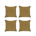 thumbnail image 2 of Boho-Chic Set of 4 Handcrafted Decorative Throw Pillow Cover Solid Jacquard 18" x 18" Yellow Square Pillowcase for Couch, Bedding, 2 of 4