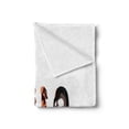 thumbnail image 2 of Dachshund Soft Flannel Fleece Throw Blanket, Dachshund Puppies Spelling the Word Hello Animal Font Design, Cozy Plush for Indoor and Outdoor Use, 50" x 60", Brown Caramel Taupe, by Ambesonne, 2 of 5