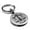 Silver, variant on Stainless Steel Libra Zodiac (Scales) Round Medallion Keychain Circle Ring