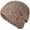 Khaki, variant on LQCrafK Crochet Slouchy Beanie Hat Fall Handmade Knit Floral Skull Cap Cotton Cutout Summer Hats for Women Lightweight Knitted
