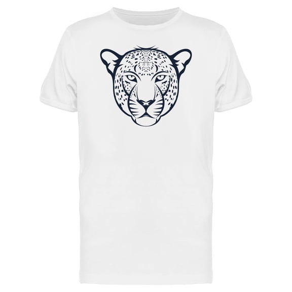 Leopard Head Hipster Face Grunge T-Shirt Men -Image by Shutterstock, Male Large