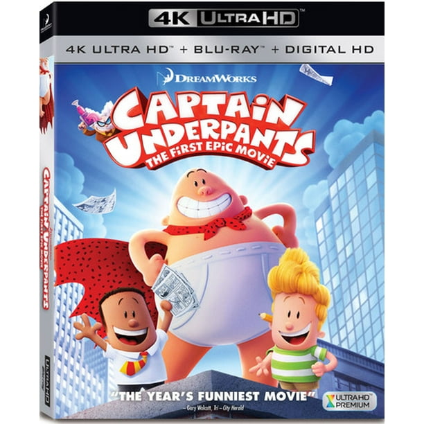 Captain Underpants The First Epic Movie 4k Ultra Hd Dvd Walmart Com Walmart Com