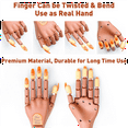 thumbnail image 3 of New Arrivals Acrylic Nails Flexible Practice Fake Hand,Nail Training Adjustable Finger Kits, Hands with 200 PCS Nail Tips, 3 of 8