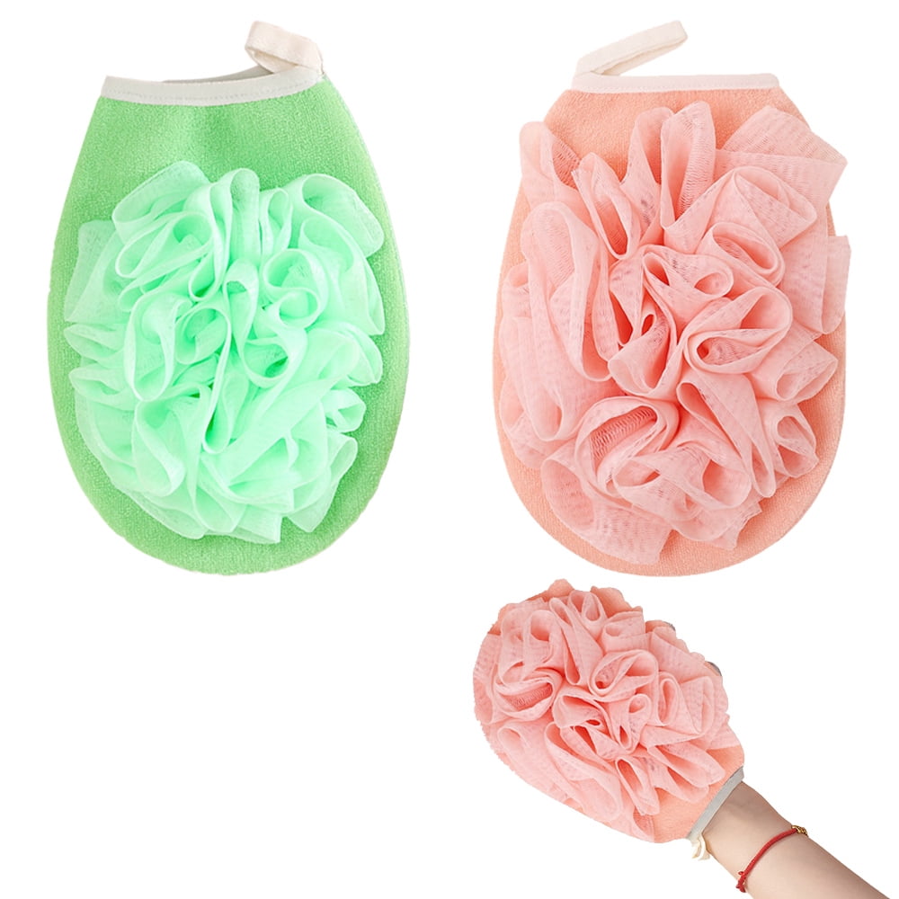 Hibalala 2pcs Bath Sponge Sponge Loofah Body Scrubber Shower Bubble
