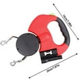 thumbnail image 4 of Paw's Trail Double Retractable Dog Leash for Two Dogs Up to 50 lbs Per Dog - 10 ft Coupler Dog Leashes for Small Medium Dogs - One Locked System, Non Slip Grip, Tangle Free, 4 of 8