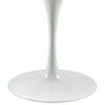 thumbnail image 5 of Modway Lippa 39.5" Round Modern Wood Top Dining Table in White, 5 of 6
