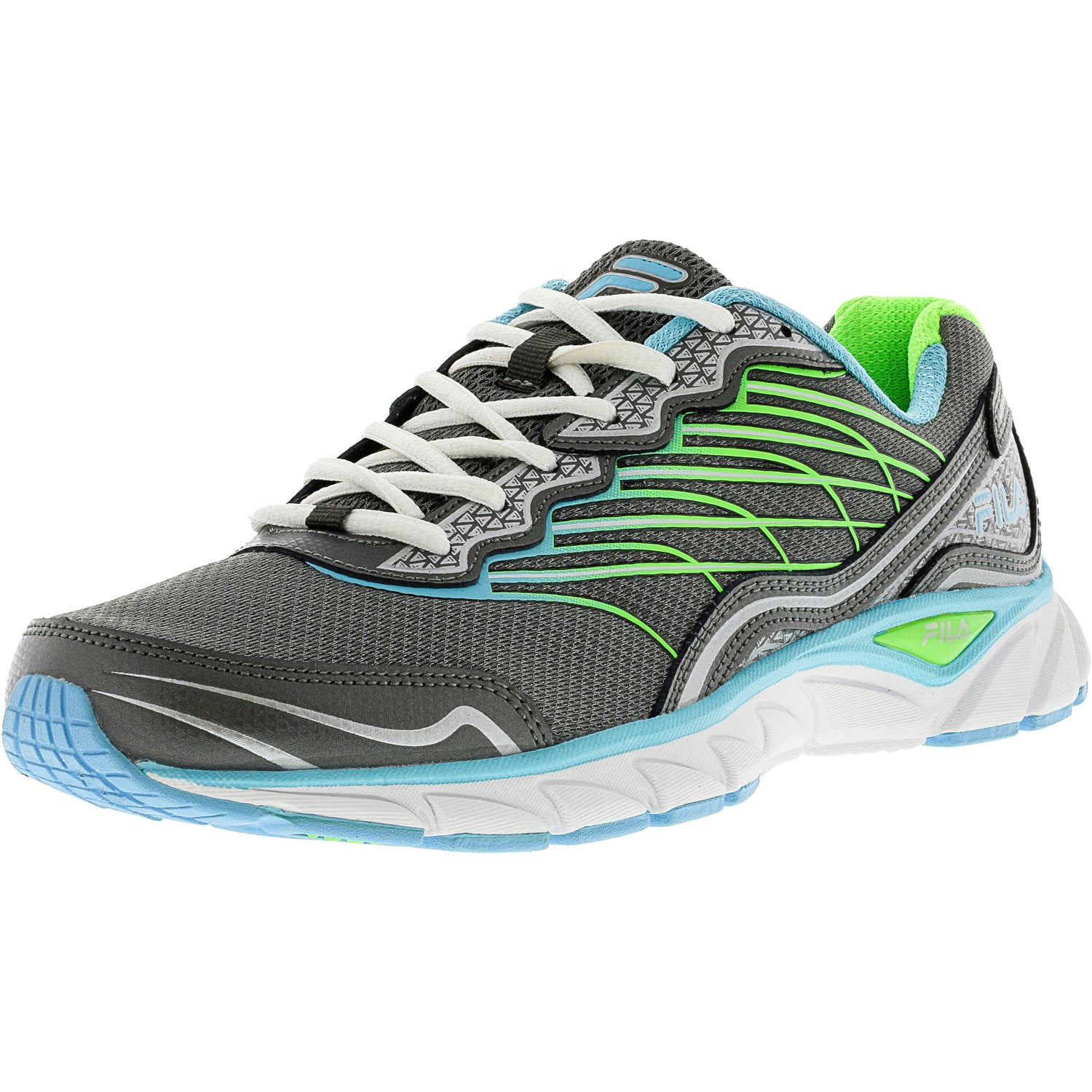 Fila Fila Women's Memory Countdown 3 Dark Silver Metallic Bluefish Ankle High Running Shoe 10M Fila Fila Women's Memory Countdown 3 Dark Silver Metallic Bluefish Ankle High Running Shoe 10M