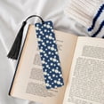 thumbnail image 4 of Kdxio Daisies Flowers Print Metal Tassel Bookmarks,Perfect Gift for Art Lovers and Bookworms Metal Bookmarks for Women, 4 of 8