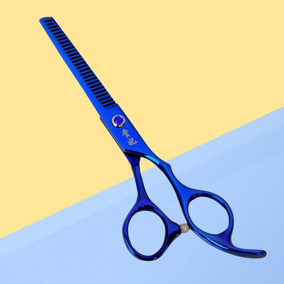 Soimiss Professional Hair Cutting Scissors with Ergonomic Design Made of Stainless Steel Blue Ideal for