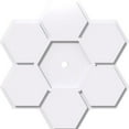 thumbnail image 4 of Ekena Millwork CMP18DY-02000 18 in. OD x 2 in. ID Square Daisy Architectural Grade PVC Contemporary Ceiling Medallion, 4 of 4