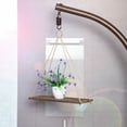 thumbnail image 1 of Wood Hanging Swing Rope Rack Floating Shelves Wall Mounted Stand Shelf Plant Support Nordic Wall Home Decor for Bedroom,Living Room, 1 of 9