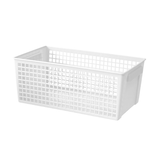 Large Stackable Storage Basket - Multipurpose Organizer for Laundry, Pantry, and Household Items