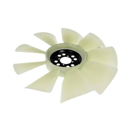 KarParts360 For Ford E-350 Econoline Club Wagon 1998 99 00 01 2002 Clutch Fan Blade | Plastic Cable Material | White | 9 Blade | 590 Millimeters Outside Diameter | Replacement For F81Z8600MA
