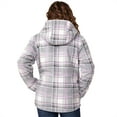 thumbnail image 3 of Free Country Girls' Chill Out Fleece Jacket Grey Plaid XS, 3 of 4