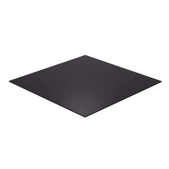 Black Plexiglass Sheet - 1/4" Thick Cast (24" x 48")