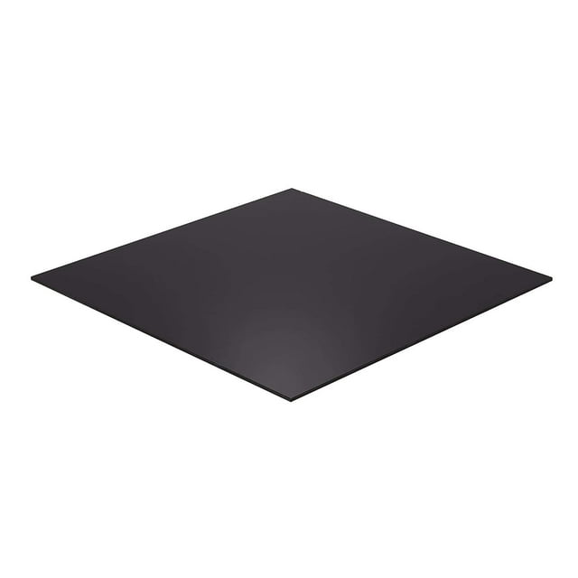 Black Plexiglass Sheet - 1/4" Thick Cast (24" x 48")