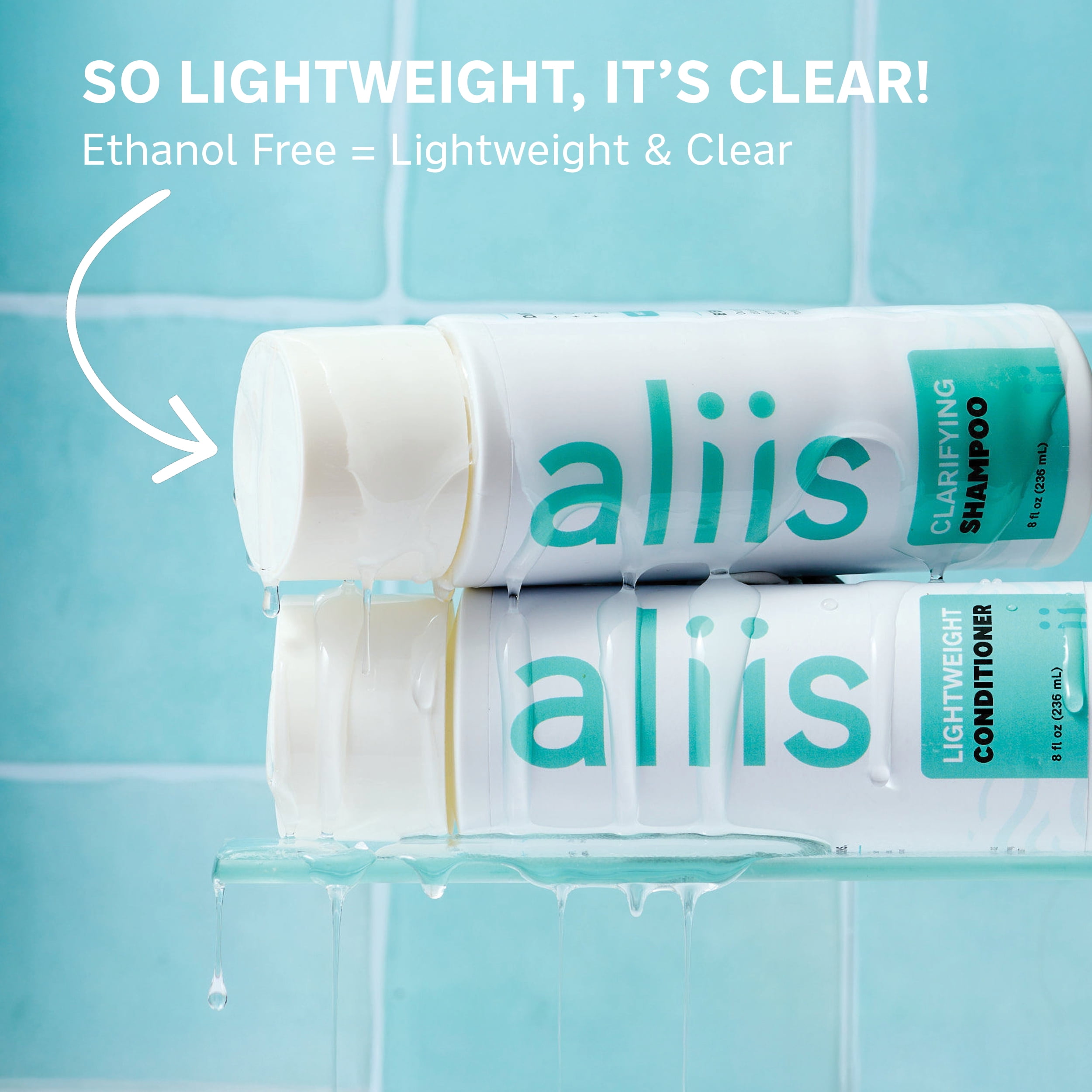 ALIIS Clarifying Shampoo, Sulfate-Free, Color-Safe, pH-Balanced, Deep Cleanse for All Hair Types, 8 oz