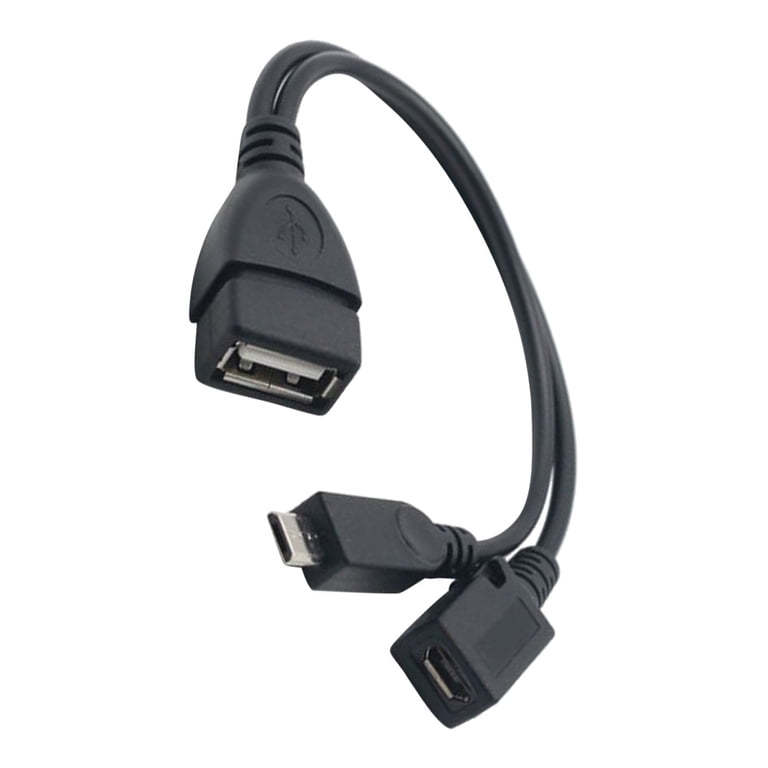 Câble OTG Micro USB Vers USB Femelle - 15cm | Compatible Tablettes/Smartphones (Pré-2017)