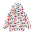 thumbnail image 2 of LOVZFMLL Vestes pour Filles Mode Manteau Décontracté pour Enfants Imperméable Imprimé à Capuche Veste Rigide 6-7 Ans, 2 of 4