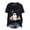 Black, variant on Flower Ghost Sketch Shirt Women Retro Vintage Groovy Halloween Ghost Tshirt Short Sleeve Fall Holiday Tops (Grey,M)