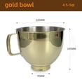 thumbnail image 2 of Acero Inoxidable Dorado Brillante. Se Adapta A Todos los Tazones de Batidora de 4,5 y 5 Cuartos. Accesorios para Máquinas de Cocina Domésticas. A, 2 of 5