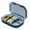Blue, variant on Tyidzon Portable Travel Pill Organizer, 6 Compartment Pill Case for Medicine Supplements Fish Oil Pills Box
