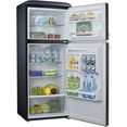 Galanz 10Cu. Ft. Top Mount RetroStyle Refrigerator, Black