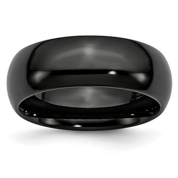 Primal Steel Black Ceramic 8mm Band