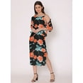 thumbnail image 4 of DressBerry Women's Printed Mini Co-Ord Dress Sleeveless Calf Length Buttoned Beach Party All Purpose Summer Wear Midi Dress, 4 of 7