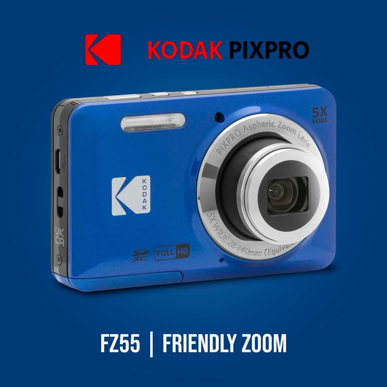 Kodak, Digital Camera, FZ55, 28mm Wide-Angle Lens, 5x Optical Zoom