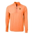 thumbnail image 2 of Men's Cutter & Buck  Heather Orange Las Vegas Aviators Adapt Eco Knit Heather Recycled Quarter-Zip Pullover, 2 of 3