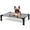 Gray, variant on Niubya Cooling Elevated Dog Bed, Portable Raised Dog Cot with Washable Mesh, Large, Brown