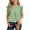 01 Green, variant on Freshbabe Girls Flowy Tank Top Blouse, Sleeveless Ruffle Sleeve V-Neck Shirt, Casual Loose Fit Summer Top for School, 4th of July and Daily Wear,Size5-14