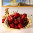 thumbnail image 3 of destyer Serving Tray Metal Golden Peacock Fruit Plate Table Centerpiece Home Decor, 3 of 9