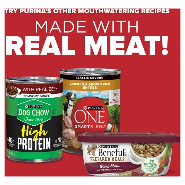 Purina Alpo Prime Cuts Wet Dog Food for Adults with Beef in Soft