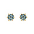 thumbnail image 3 of 0.28Ct Brilliant Round Cut Studs Synthetic Moissanite 14K Yellow Solid Solid Gold Everyday Dainty Earrings Screw Back, 3 of 7