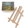 thumbnail image 4 of Wood Easel Small Easel 30cm/11.8in Wood Color Pine Material Embedded Screw Design Trapezoidal Painting Stand For Displaying Signs, 4 of 8