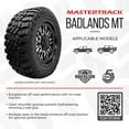 thumbnail image 4 of Mastertrack BADLANDS MT Mud Terrain 35x12.50R18LT 35/12.50/18 12 Ply 128Q F SUV Light Truck Tires, 4 of 8