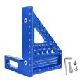 thumbnail image 1 of Escuadra de aluminio multifuncional con clavija para carpintería - Herramienta de medición y trazado de ángulos precisos (22.5°-75°), ideal para proyectos DIY y trabajos profesionales. Disponible en, 1 of 5