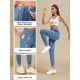 thumbnail image 3 of Pantalones deportivos addigi para mujer, cintura alta, color azul XL, 3 of 6