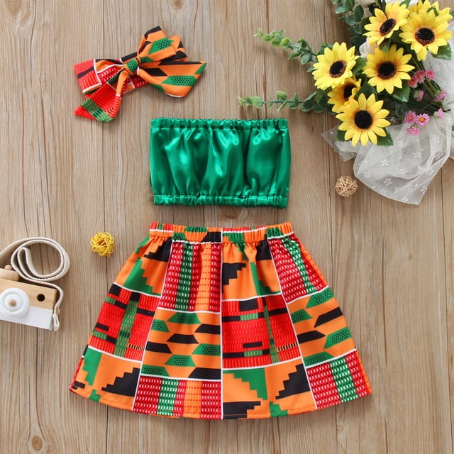 LOVZFMLL Robe Sans Manches à Rayures Couleur Unie Mode Mignonne pour Tout-Petits Enfants