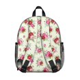 thumbnail image 3 of Pioneer Flower Floral Print Pattern Backpack for School, Cute School Bag with Adjustable Shoulder Straps and Padded Back, 13.8"x11.4"x6", 3 of 5