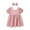 Pink, variant on snilers Toddler Girls Dress Puff Sleeve Square Neck Summer Dresses A Line Swing Flared Beach Sundress Size 1-5 Yeras