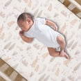 thumbnail image 6 of Lambs & Ivy Signature Bunny Hop Organic Cotton Muslin 3-Piece Crib Bedding Set, 6 of 9